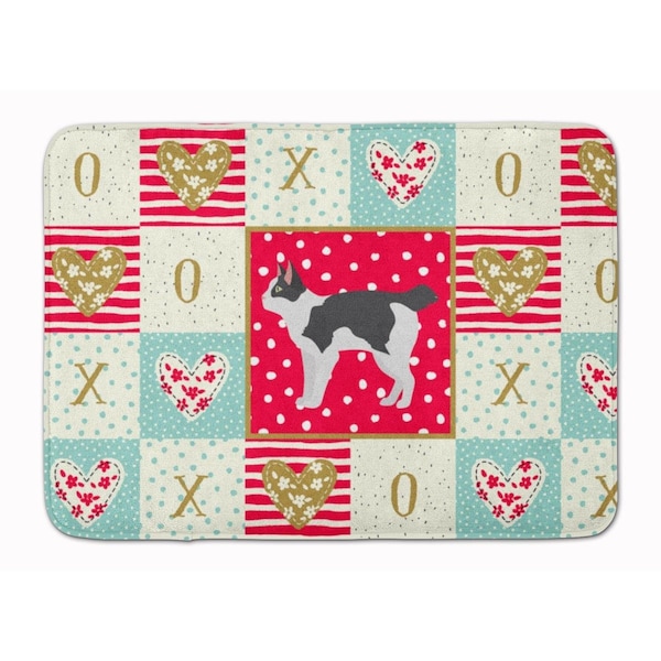 Carolines Treasures 19 x 27 in. Japanese Bobtail Cat Love Machine Washable Memory Foam Mat CK5627RUG - main
